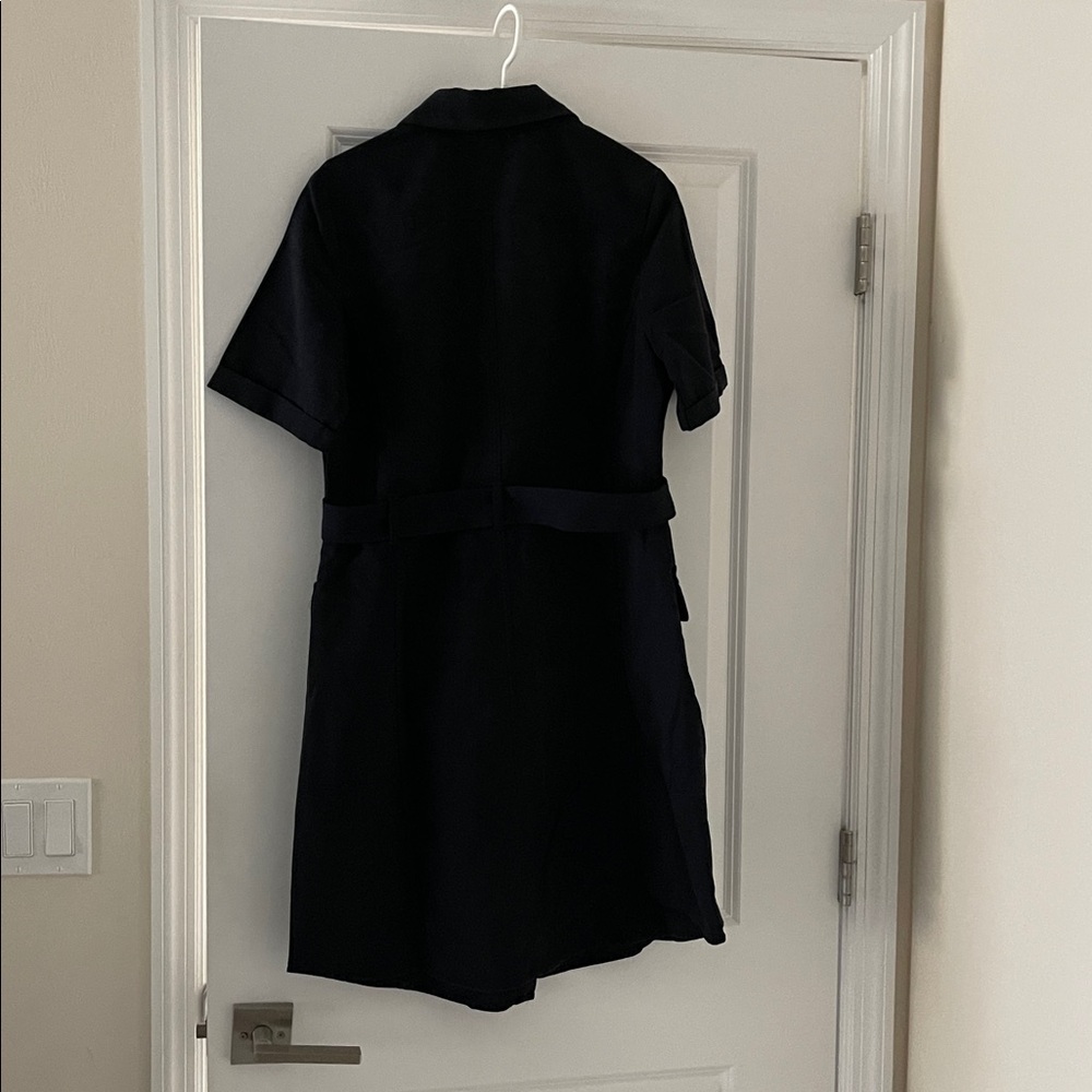 Zac & Rachel Black Button-Front Shirt Dress - Picture 3 of 4